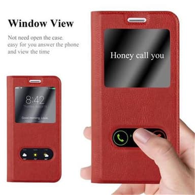 Samsung Galaxy J5 2015 lommebokdeksel cover (rød)