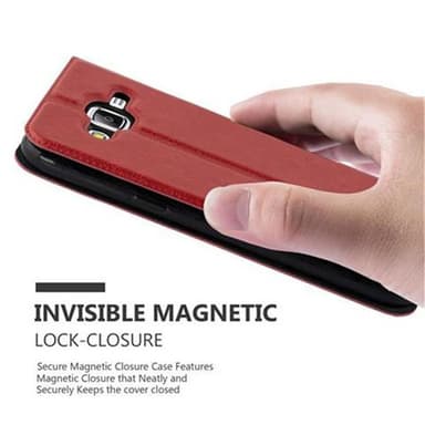 Samsung Galaxy J5 2015 lommebokdeksel cover (rød)
