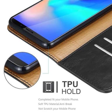 Cubot J3 PRO lommebokdeksel etui (svart)