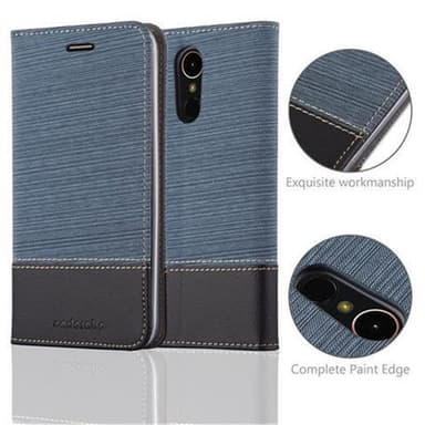 LG K10 2017 lommebokdeksel etui (blå)