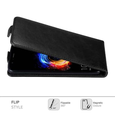 Honor 8 PRO deksel flip cover (svart)