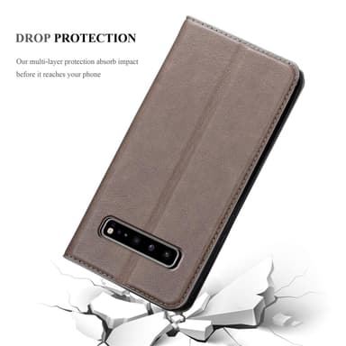 Samsung Galaxy S10 5G lommebokdeksel case (brun)