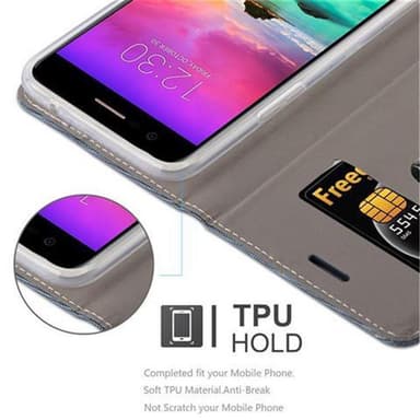 LG K10 2017 lommebokdeksel etui (blå)
