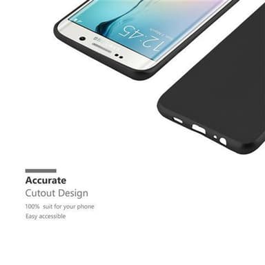 Deksel Samsung Galaxy S6 EDGE Case Cover (svart)