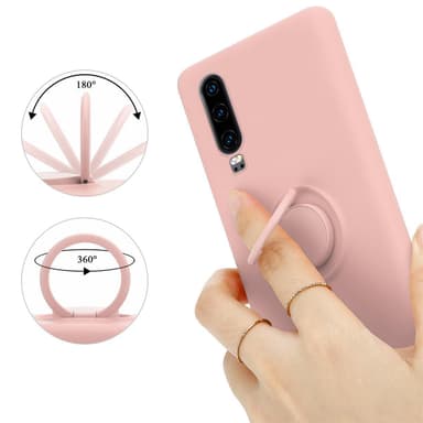 Deksel Huawei P30 Ring Case (rosa)