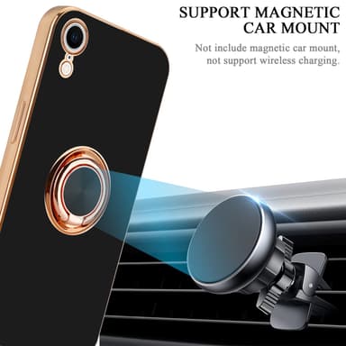 iPhone XR silikondeksel case (svart)
