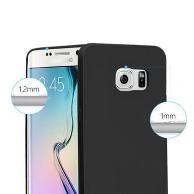 Deksel Samsung Galaxy S6 EDGE Case Cover (svart)