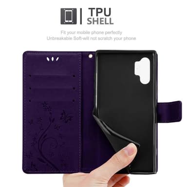 Samsung Galaxy NOTE 10 PLUS lommebokdeksel Blomster
