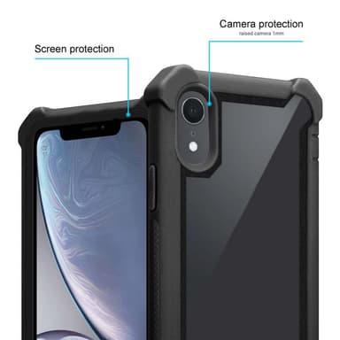 iPhone XR Deksel Case Cover (svart)