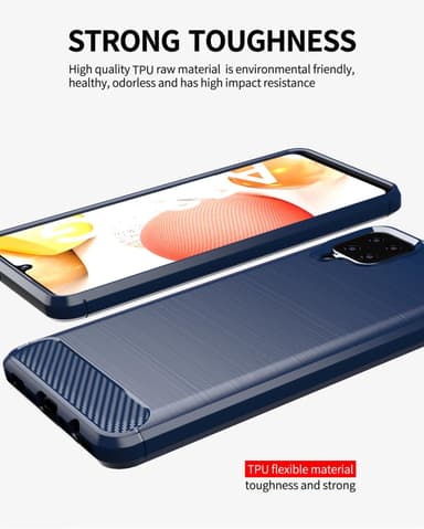 Deksel Samsung Galaxy A12 / M12 ultra slim (blå)