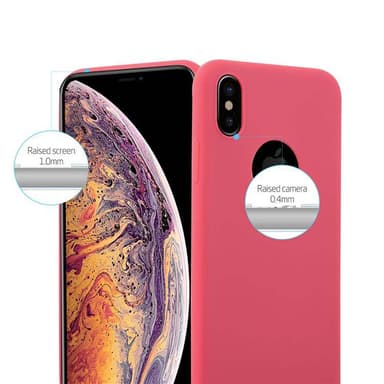 Deksel iPhone XS MAX Silikon cover (rød)