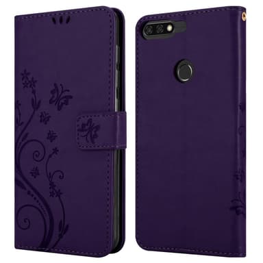Honor 7C / Huawei Y7 2018 lommebokdeksel Blomster