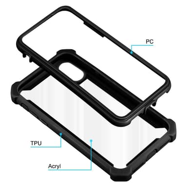 iPhone XR Deksel Case Cover (svart)