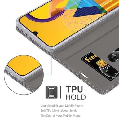 Samsung Galaxy M21 / M30s lommebokdeksel etui (grå)
