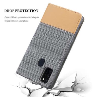 Samsung Galaxy M21 / M30s lommebokdeksel etui (grå)