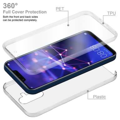 Huawei MATE 20 LITE Deksel 360 Case Cover
