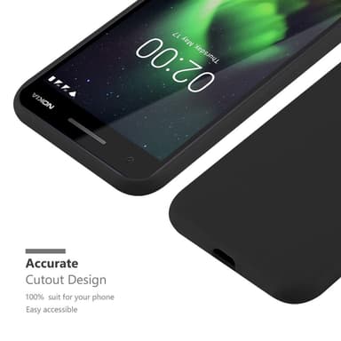 Deksel Nokia 2.1 Silikon cover (svart)