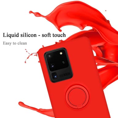 Deksel Samsung Galaxy S20 ULTRA Ring Case (rød)