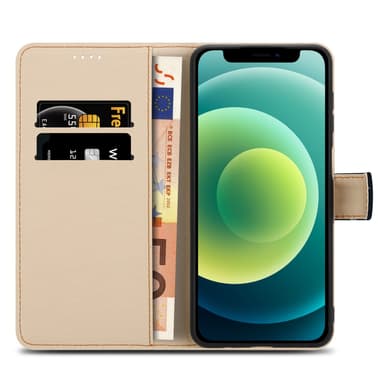 iPhone 12 MINI lommebokdeksel etui (svart)