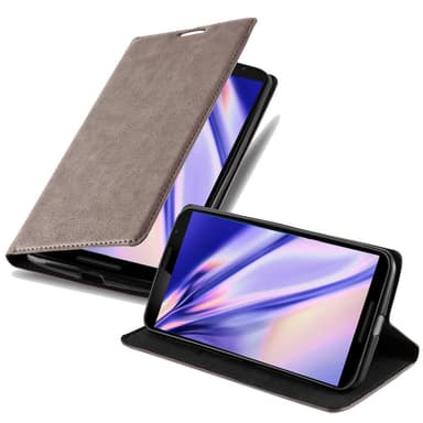 Motorola Google NEXUS 6 lommebokdeksel case (brun)