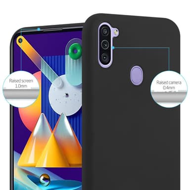 Deksel Samsung Galaxy A11 / M11 Silikon cover (svart)
