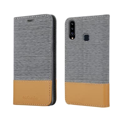 Samsung Galaxy A20s lommebokdeksel etui (grå)