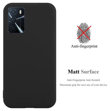 Deksel Oppo A16s / A54s Silikon cover (svart)