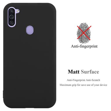 Deksel Samsung Galaxy A11 / M11 Silikon cover (svart)