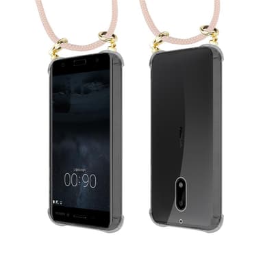 Nokia 6 2017 Deksel med Halskjede (rosa)