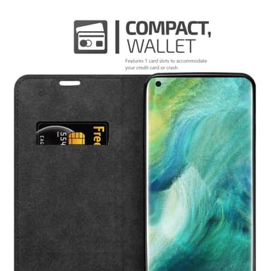 Oppo FIND X2 lommebokdeksel case (brun)