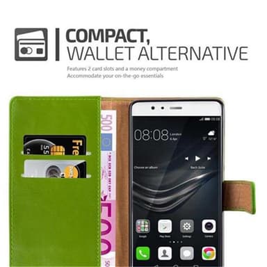 Huawei P9 lommebokdeksel etui (grønn)
