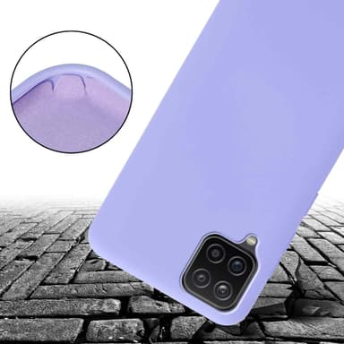 Deksel Samsung Galaxy A12 / M12 med Halskjede (lilla)