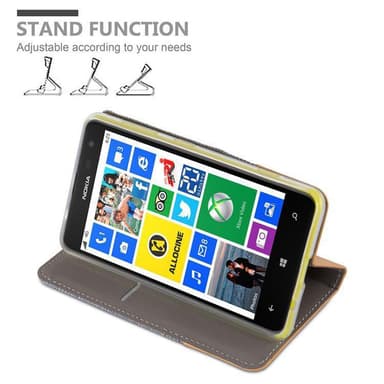 Nokia Lumia 625 lommebokdeksel etui (grå)