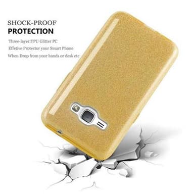 Samsung Galaxy J1 2016 Deksel Glitter (gold)