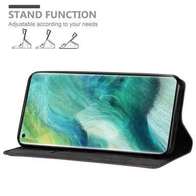 Oppo FIND X2 lommebokdeksel case (brun)