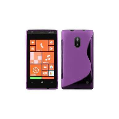 Nokia Lumia 620 silikondeksel case (lilla)