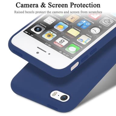 iPhone 5 / 5S / SE 2016 silikondeksel case (blå)