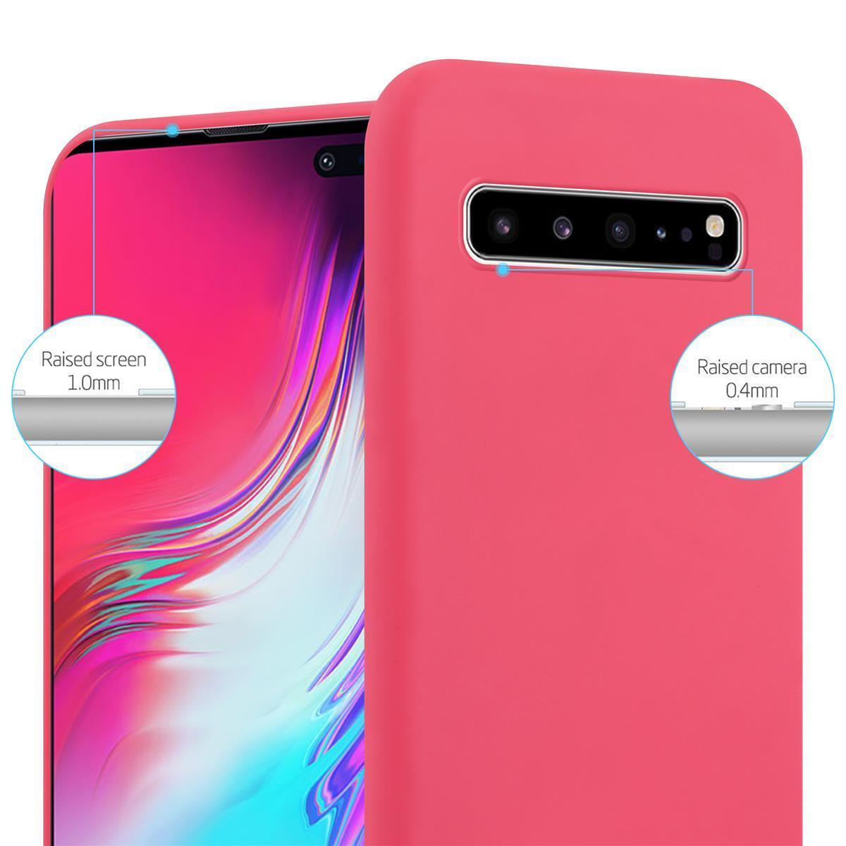 Deksel Samsung Galaxy S10 5G Silikon cover (rød)