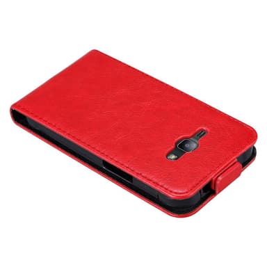 Samsung Galaxy J1 2015 deksel flip cover (rød)