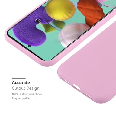 Deksel Samsung Galaxy A72 4G / 5G Silikon cover (rosa)