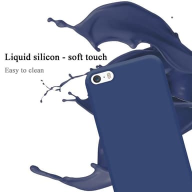 iPhone 5 / 5S / SE 2016 silikondeksel case (blå)