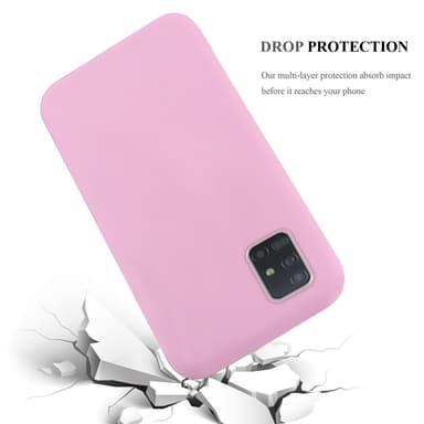 Deksel Samsung Galaxy A72 4G / 5G Silikon cover (rosa)