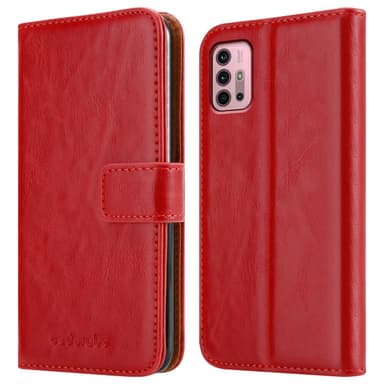 Motorola MOTO G10 / G30 lommebokdeksel etui (rød)