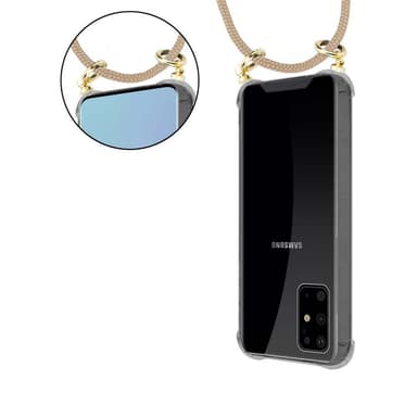 Samsung Galaxy S20 PLUS Deksel med Halskjede (brun)