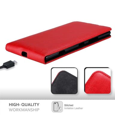 Nokia Lumia 1520 deksel flip cover (rød)