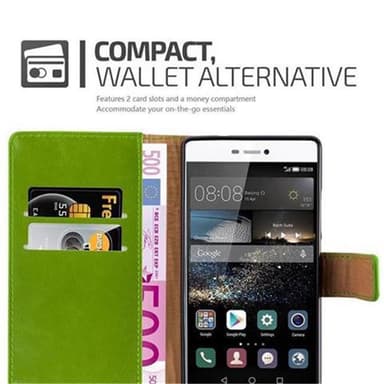 Huawei P8 lommebokdeksel etui (grønn)