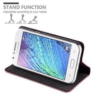 Samsung Galaxy J1 2015 lommebokdeksel case (rød)