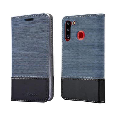 Samsung Galaxy A21 lommebokdeksel etui (blå)