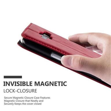 Samsung Galaxy J1 2015 lommebokdeksel case (rød)