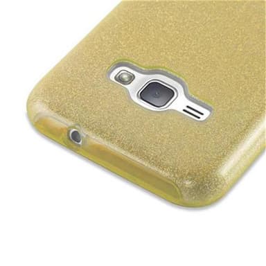 Samsung Galaxy J1 2016 Deksel Glitter (gold)
